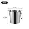 Balde para Vinho Tinto, Balde de Gelo Portátil com Duplo Anel Não Magnético, Balde para Champagne KTV Bar, Balde de Gelo para Cerveja