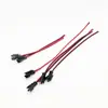 Conector de Cable de Terminal Sm2.54 Punto a Punto 2P Macho-Hembra Arnés de Cables Conector de Enchufe Aéreo Cable de Conexión LED Enchufe Negro