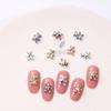 Borboleta de Cristal Diamante Acessórios para Nail Art Novo Aurora Iridescente Super Brilhante Borboleta 3D Strass Decorações de Unha Atacado