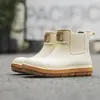 Botas de Chuva de Moda Transfronteiriças Masculinas para Exterior Versátil Impermeáveis Sapatos de Pesca Botas de Chuva de Acampamento para Casal Estilo Coreano Antiderrapantes Sapatos de Cozinha