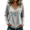 En stock 2026 nuevo modelo transfronterizo para mujer con textura flecos borlas vintage cuello redondo manga larga top elegante camisa de manga larga