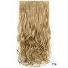 Peluca Transfronteriza Fabricante Mayorista Clip de Una Pieza Extensiones de Cabello Largo Rizado de Cinco Clips Piezas de Peluca de Comercio Exterior Europeo y Americano