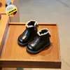 Botas para bebê menina, sapatos de inverno, sapatos macios para bebês darem os primeiros passos, sapatos de algodão infantis forrados com fleece, sapatos para meninas, sapatos de princesa, sapatos pequenos de couro