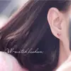 Pendientes Versátiles Originales Xiaoyinjia de Plata de Ley S925 con Circonita en Forma de Corazón Dulce para Mujer