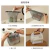Bolsa de lavado de red EVA multifuncional, bolsa de natación para playa al aire libre, bolsa de cosméticos con hebilla para artículos diversos, bolsillo de red portátil