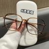 7100 montura grande ultraligera para miopía Gafas poligonales adelgazantes para rostro grande de mujer Gafas pequeñas adelgazantes para rostro liso