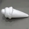 Bola de poliestireno para Navidad (Cono Blanco Crudo de 14.5cm) Espuma de Embalaje Bola Helado