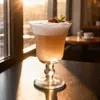 Copo Fino para Suco de Boca Larga com Base, Copo Alto para Milkshake, Copo para Coquetel Comumente Usado em Restaurantes Ocidentais e Bares