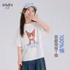 Camiseta de Manga Curta 100% Algodão para Meninas YOJIA Estilo Verão 2026 Nova Elegante Estilo Coreano Roupa Infantil Blusa de Meia Manga Roupas de Verão para Crianças