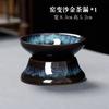 Bule Xishi de cerâmica com esmalte de forno e areia dourada, conjunto de chá Kung Fu para uso doméstico, tigela com três tampas, estilo chinês, produto único