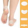 Adesivo de Calcanhar em Gel Invisível, Adesivo para Bolhas e Calos, Adesivo para Bolhas nos Pés Antidesgaste Meio Tamanho Alívio da Dor e Antidesgaste Adesivo para Cuidados com os Pés