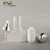 Conjunto de Frascos de Acrílico, Frascos de Plástico Banhados a Prata, Materiais de Embalagem Cosmética, Frascos Dosadores de Loção, Frascos Vazios para Creme