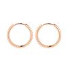 Explotaciones transfronterizas aretes pequeños de acero de titanio para hombre y mujer aro de oreja alta calidad nueva personalidad anillo liso de acero inoxidable aro de cartílago