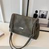 Bolso de trabajo para mujer, estilo informal, de hombro, sencillo, combinable y de gran capacidad, 2025