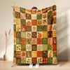 Venta Caliente de Otoño Estampado de Calabaza Manta de Siesta Cosecha Acción de Gracias Hogar Manta de Franela Polar Personalización