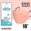Máscara Kn95 em Cores Morandi, 3D Tridimensional, Alto Apelo Estético, Formato de Boca de Peixe e Folha, Protetora Descartável, Embalada Individualmente, Atacado