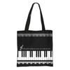 Bolso de Mano de Encaje con Notas Musicales Creativas Transfronterizo Bolso de Hombro Musical Bolso para Partituras Bolsa de Compras Portátil para Salir de Gran Capacidad