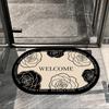 Alfombrillas de Piso para Baño del Hogar Son Absorbentes de Agua, de Secado Rápido, Antideslizantes de Barro Diatomeas, Resistentes a Manchas, Limpiables con Trapo, Alfombrillas de Piso para Inodoro sin Lavado