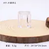 Venta Directa de Fábrica de Botellas de Perfume de Vidrio de 15 Piezas en Stock, Botellas con Atomizador Recargables, Botellas Redondas Planas con Tapas, Juego de Botellas Vacías
