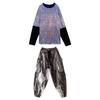 Ropa de actuación para niños Día de Año Nuevo escenario lentejuelas batería actuación ropa niños hip hop moda ropa niñas hiphop pasarela