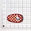 Maillard Ponto Bolinha Xadrez Gato Patch Oval DIY Fofo Doce Acessórios Decoração de Sapato Capa de Celular Grampo de Cabelo