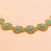 Cadena de Cintura de Moda Estilo Étnico Europeo y Americano Transfronteriza para Mujer, Cinturón Delgado Decorativo con Vestido, Cadena Hueca Plateada en Relieve