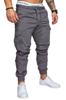 Nuevos pantalones deportivos casuales para hombre con cordón elástico, holgados, con entrepierna abierta
