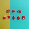 Fogos de artifício de ano novo brilhantes bolsa da sorte envelope vermelho lanterna de nó chinês acessórios de resina DIY grampo de cabelo capa de celular patch de joia