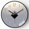 Reloj Moderno Sencillo Reloj de Pared Sala de Estar Arte Popular Reloj Silencioso Moda Luz y Sombra Decoración Personalizada Piedra Huang Shihua