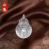 Moeda de dinheiro Shanggui, chaveiro de moeda de cinábrio com óleo vermelho, pingente antigo, pequena lembrança para áreas cênicas, pingente de moeda de cobre, atacado para vendedores de rua