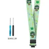 Adecuado para reloj inteligente para niños genios protección del medio ambiente dibujos animados serie completa modelo cuerda para colgar en el cuello impresión patrón personalizado seguridad