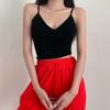 Regata Sexy de Estilo Ins Original com Bojo Camisola Feminina de Verão Combina com Tudo Roupa Externa Lingerie Linda para as Costas Top Curto