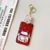 Cartão de Refeição Estudantil Conjunto Cartão do Campus Fivela para Pendurar na Mochila Cartão de Ônibus Metrô Certificado Gato da Sorte Yangchengtong Chaveiro Telescópico