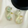Novos Brincos Torcidos Exquisitos de Lã Colorida Feitos à Mão Design de Nicho de Alta Qualidade Brincos Dopamina para Mulheres