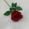 Rosa individual al por mayor flor artificial rosa flor falsa al por mayor boda flor de mano decoración comercio exterior transfronterizo rosa venta caliente