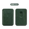 Para Apple 15/14 Pro MagSafe retro Cuero con textura de mezclilla PU Bolsa magnética para tarjetas de teléfono móvil set de tarjetas magnético fuerte