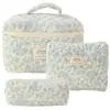Bolsa Cosmética Portátil Grande Capacidade Floral Pequeno Armazenamento Algodão Acolchoado Portátil Flores Fofas Ins Viagem Estudantes