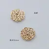 Grande peça de flor de cobre cor de fundo prata banhada a ouro prata banhada diy antigo grampo de cabelo feito à mão acessórios de cabelo material loja do gato feio