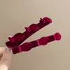 2026 Nuevo Pinza para el Cabello Trenzada de Felpa Clips Laterales para Flequillo Celebridad de Internet Coreana Pinzas de Pato Accesorios para el Cabello Pinzas para el Cabello Japonesas Coreanas para Mujer