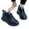 Zapatos de Cocina al por Mayor Transfronterizos para Hombre, Forro Polar de Invierno, Antideslizantes, Engrosados, Cálidos, sin Cordones, Superficie de Cuero PU, Zapatos Impermeables para Chef 2026