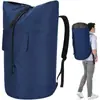 Bolsa Grande para Roupas Sujas Mochila de Lavanderia Suspensa Organizadora Mochila de Viagem Multifuncional Saco de Armazenamento para Mudança e Poeira