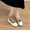 Zapatos Mary Jane Planos Redondos de Punta Baja para Mujer Chuyuji Estilo Nuevo 2026 con Correa Única, Planos Versátiles para el Trabajo
