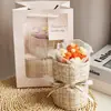 Ramos de Flores Tejidas Transfronterizos, Frutas de Hilo, Flores Artificiales, Regalos de San Valentín, Flores Eternas, Souvenirs para el Hogar del Día de San Valentín Chino