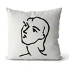 Cojín Decorativo Estampado de Líneas Artísticas Minimalistas Personalizable con Logo Cojín para Sofá de Casa Almohada de Mesita de Noche Pedido al por Mayor