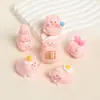Cerditos Apilados de Color Sólido, Accesorios de Escritorio DIY, Adornos para Coche, Llaveros, Figuras de Resina, Lindos y Divertidos