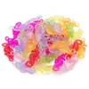 Color Mezclado Aleatorio Acrílico Transparente Caracola Corazón Estrella de Cinco Puntas Colgante DIY Pulsera Collar Llave Joyería Accesorios