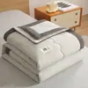 Colcha de Verano de Grado Materno, Colcha de Verano Simple de Color Sólido de Algodón Lavado, Colcha Refrigerante de Aire Acondicionado Individual/Doble, Manta para Dormitorio de Estudiante, Colcha Delgada