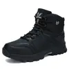 Botas de Senderismo para Hombre de Invierno 2026 Caña Alta Parte Superior de Cuero Forro de Lana Calientes para Exteriores Trekking Todoterreno Talla Grande Botas Deportivas