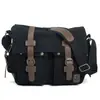 Bolsa Retro de Lona y Piel de Vaca Estilo Americano para Cámara SLR Multifuncional con Correa Digital Bolsa Interior Bolsa Fotográfica Micro Single para Hombres y Mujeres