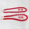 Lanyard para portero poste de bienvenida cuerda de poste cuerda de terciopelo rojo cuerda trenzada barandilla de acero inoxidable para portero cuerda de 1.5 m Cuerda de terciopelo